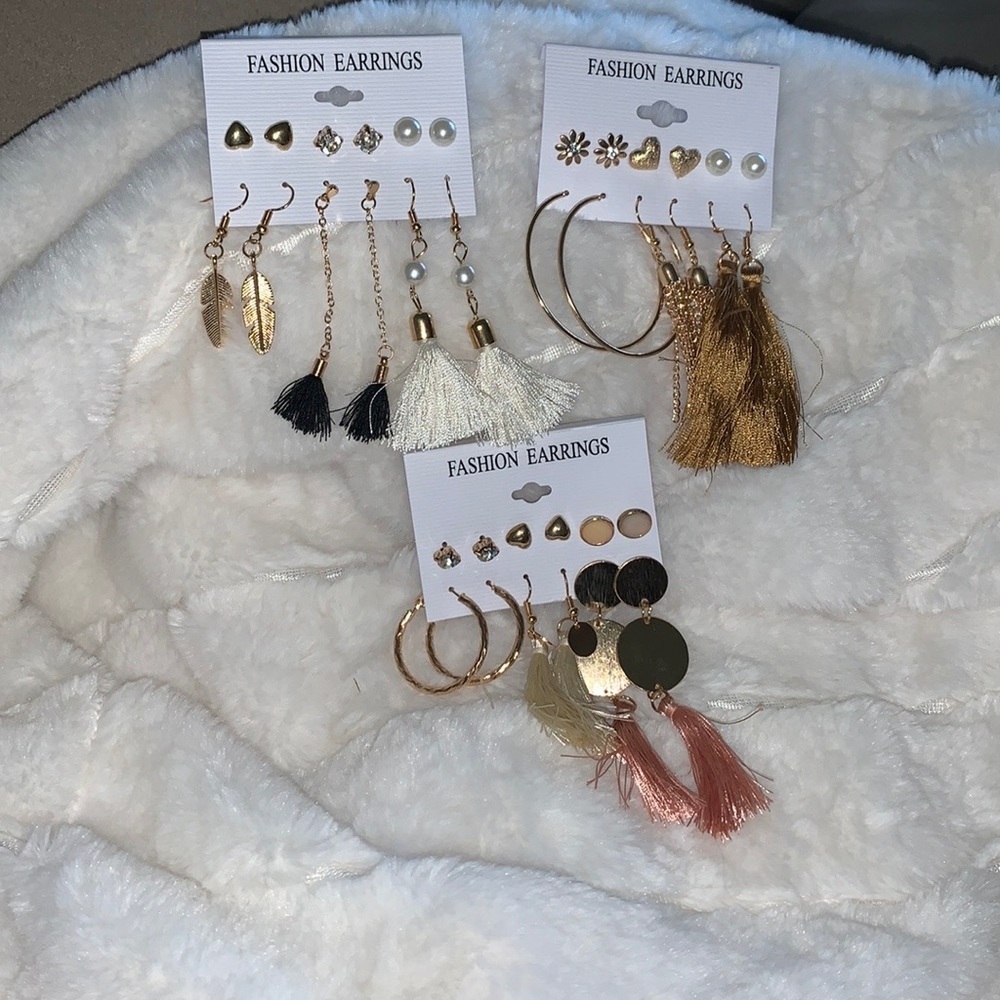 18 pairs of Fashion earrings - Picture 3 of 4